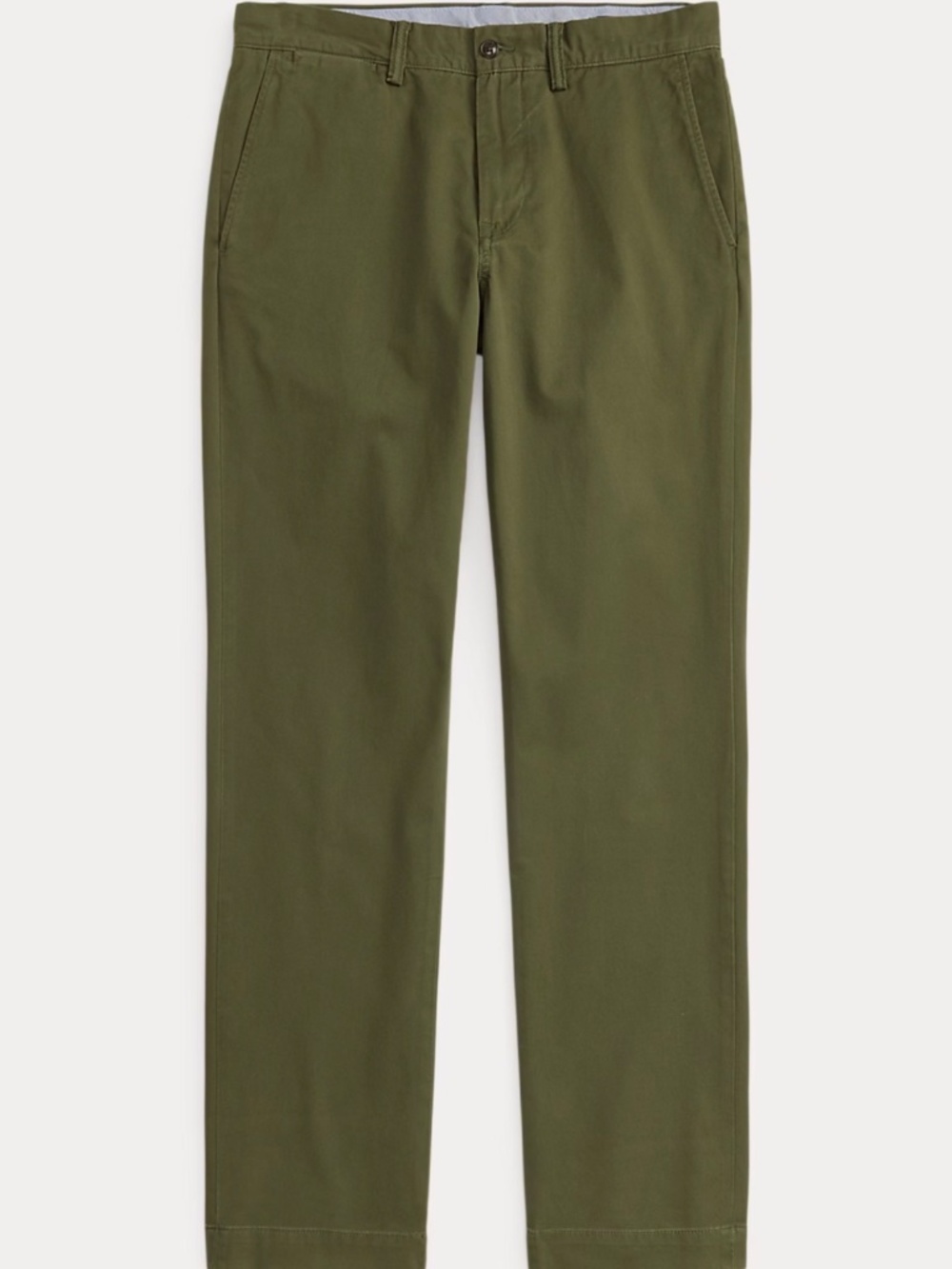 Polo Ralph Lauren Olive Army Green Chino Classic Fit Trouser Size 32x34 - Picture 2 of 4